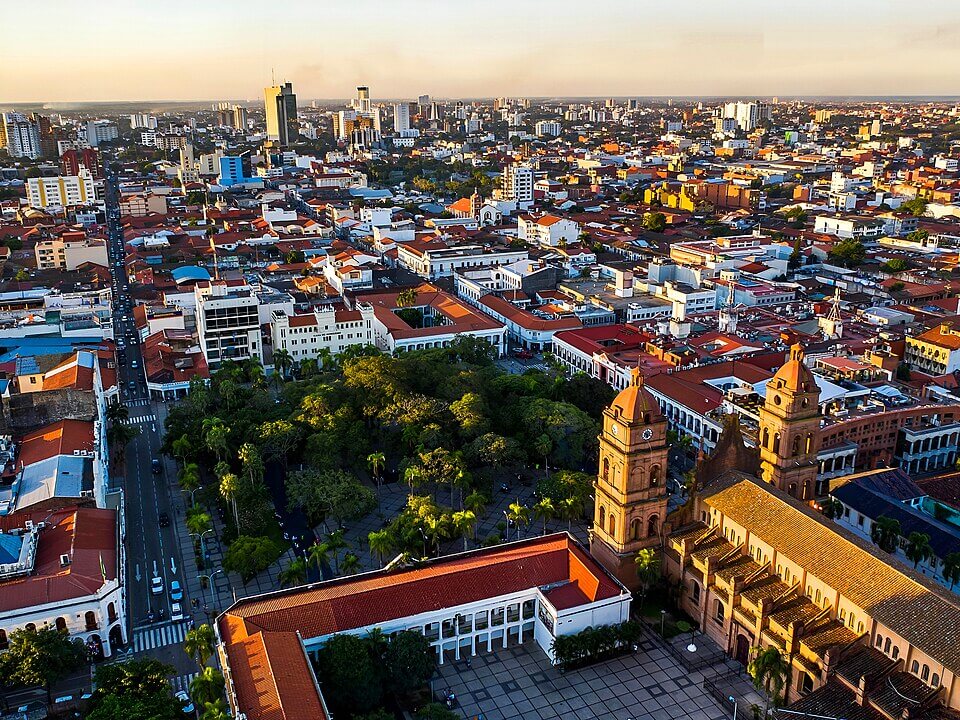 Vista panorámica de Santa Cruz de la Sierra